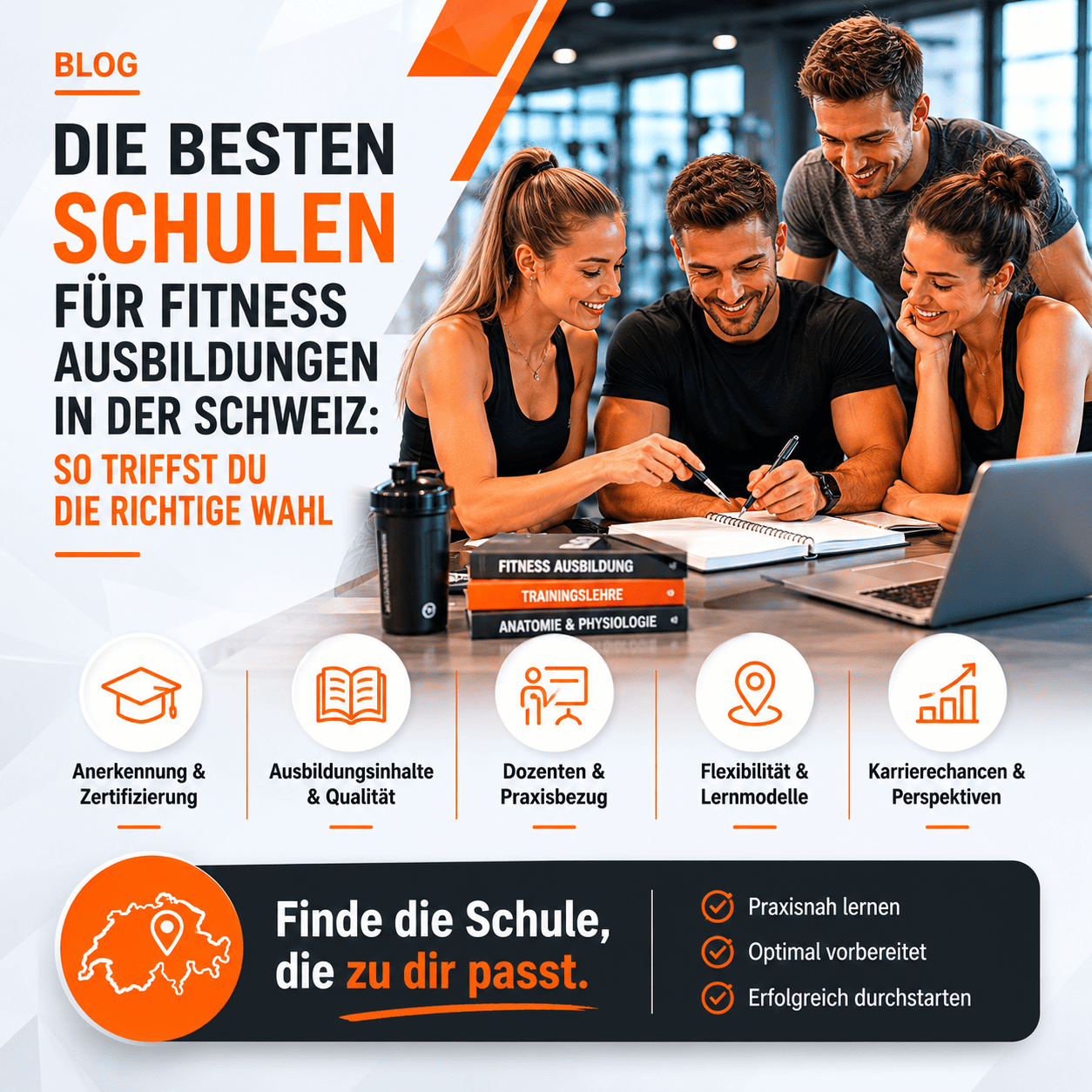 Le migliori scuole di formazione fitness in Svizzera